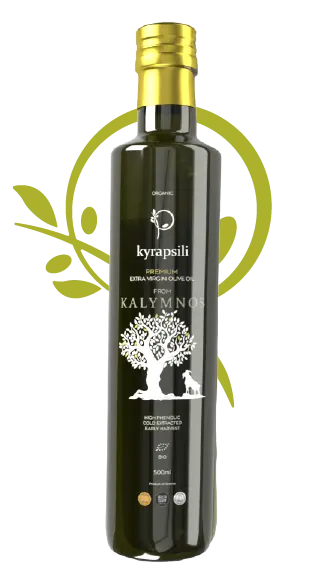 kyrapsili olive oil bottle